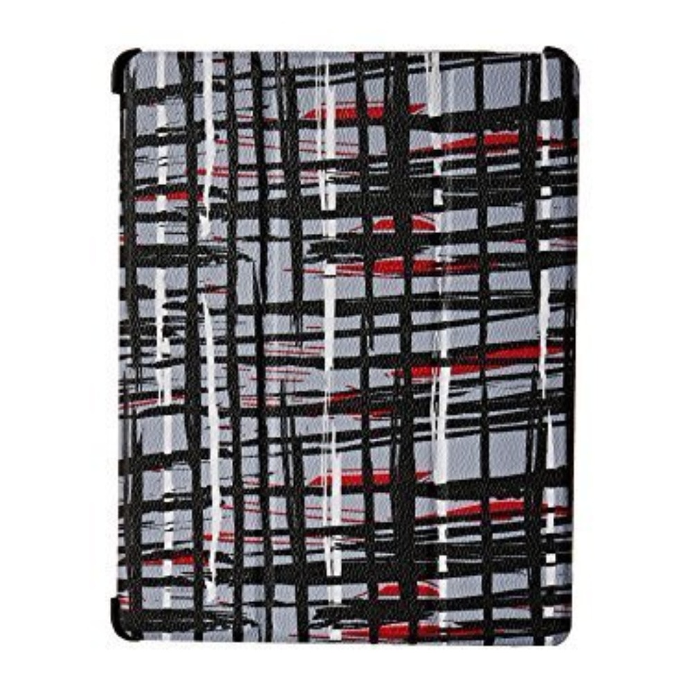 Black/White Art Plaid Mini Flip Fold Tablet Case